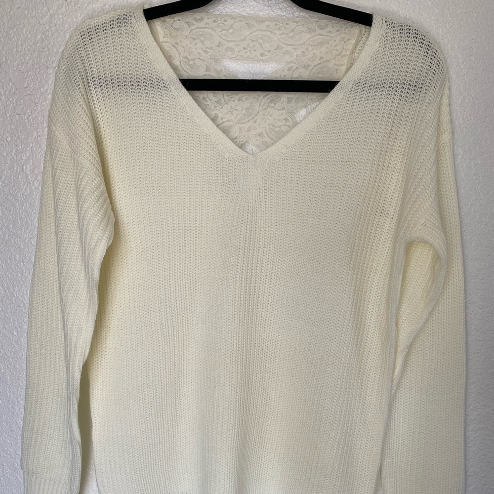 White Knit Sweater
